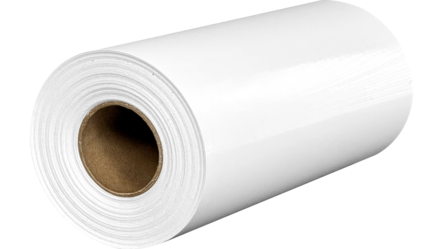 A roll of clear vinyl.