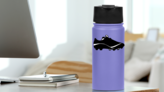 Cleat Sticker on a Water Bottle (New) example