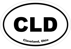 Cleveland, Ohio Oval Stickers