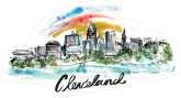Cleveland Painted Skyline Sticker