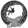 Climb On Rock Climbing Sticker