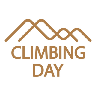 Climbing Day Mountain Logo Sticker
