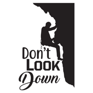Climbing Dont Look Down Sticker