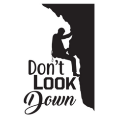 Climbing Dont Look Down Sticker
