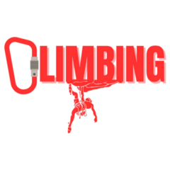 Climbing Red Rock Climbing Logo Sticker
