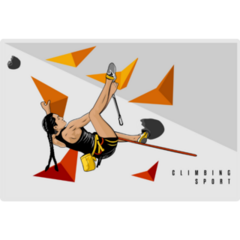 Climbing Sport Athlete Sticker