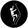 Climbing Wall Sport Line Icon Sticker