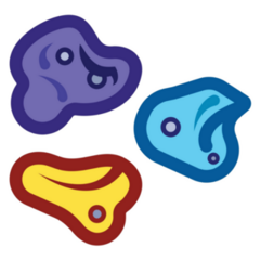 Climbing Wall Stone Footing Colorful Icons Sticker 