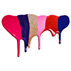 Close Up Dripping Nail Polish Sticker