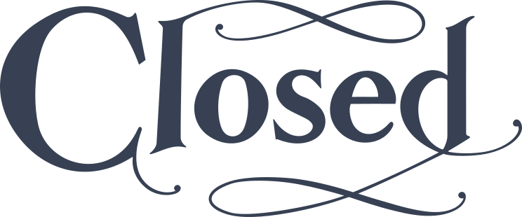 Closed Vinyl Lettering Sticker