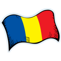 Closeup Chad Flag Sticker
