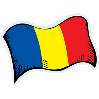 Closeup Chad Flag Sticker