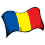 Closeup Chad Flag Sticker