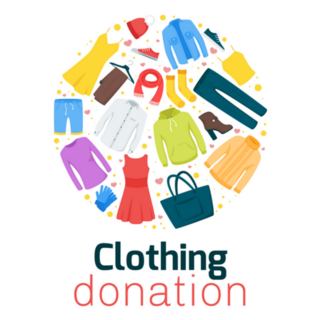 Clothing Donation Thrift Shop Sticker