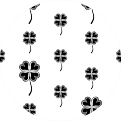 Clover Four Leaf Shamrock Pattern Art Illustration Sticker