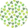 Clover Leaf Hand Drawn Pattern Sticker