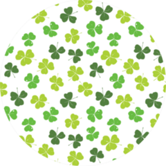Clover Leaf Hand Drawn Pattern Sticker