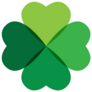 Clover Leaf Logo Icon Sticker