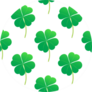Clover Leaf Pattern Illustration Sticker