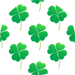 Clover Leaf Pattern Illustration Sticker