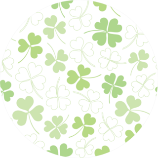 Clover Pattern For Saint Patricks Day Sticker