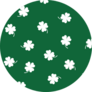 Clover Seamless Pattern On Green Sticker
