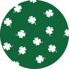 Clover Seamless Pattern On Green Sticker