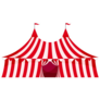 Clown Circus Tent Sticker