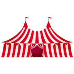 Clown Circus Tent Sticker