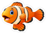 Clown Fish Sticker