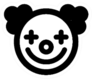 Clown Icon Illustration Sticker