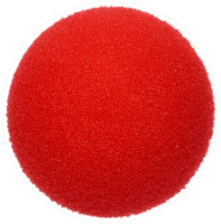 Clown Nose On White Background Sticker