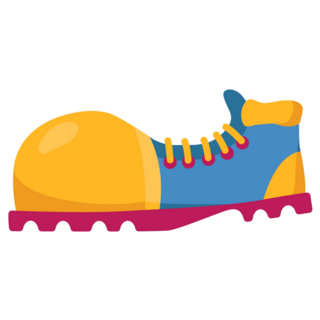 Clown Shoe Sticker