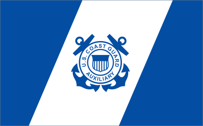 Coast Guard Auxiliary Flag Sticker