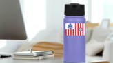 Coast Guard Ensign Sticker on a Water Bottle (New) example