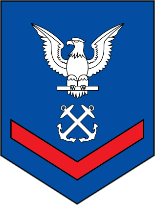 Coast Guard Rank E-4 Third Class Petty Officer Sticker