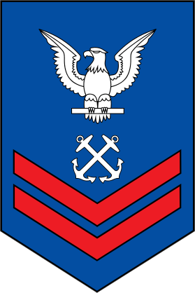 Coast Guard Rank E-5 Second Class Petty Officer Sticker