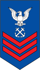 Coast Guard Rank E-6 First Class Petty Officer Sticker