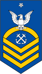 Coast Guard Rank E-8 Senior Chief Petty Officer Sticker