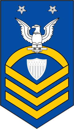 Coast Guard Rank E-9 Command Master Chief Petty Officer Sticker