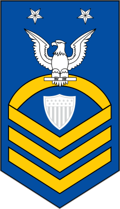 Coast Guard Rank E-9 Command Master Chief Petty Officer Sticker