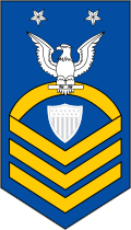 Coast Guard Rank E-9 Command Master Chief Petty Officer Sticker