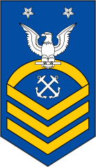 Coast Guard Rank E-9 Master Chief Petty Officer Sticker