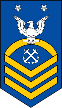 Coast Guard Rank E-9 Master Chief Petty Officer Sticker