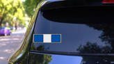 Coast Guard Rank W-3 Warrant Officer Three Sticker on a Rear Car Window (New) example