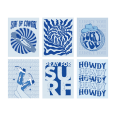 Coastal Cowgirl Poster Sticker