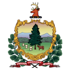 Coat Of Arms Of The Federal State Of Vermont, Usa Sticker