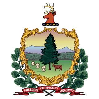 Coat Of Arms Of The Federal State Of Vermont, Usa Sticker
