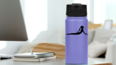 Cobra Yoga Pose Sticker on a Water Bottle (New) example