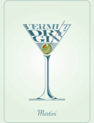 Cocktail Illustration Sticker